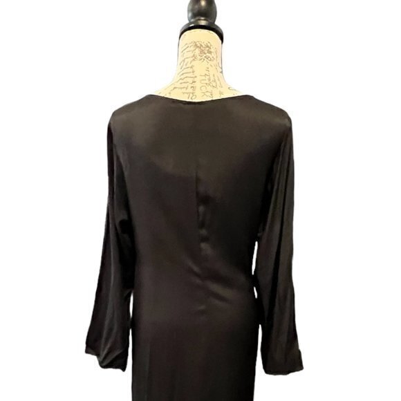 🎉PRICE REDUCED🎉 H&M‎ Conscious Collection Black Dress XXS  Shiny Classic - Picture 7 of 14